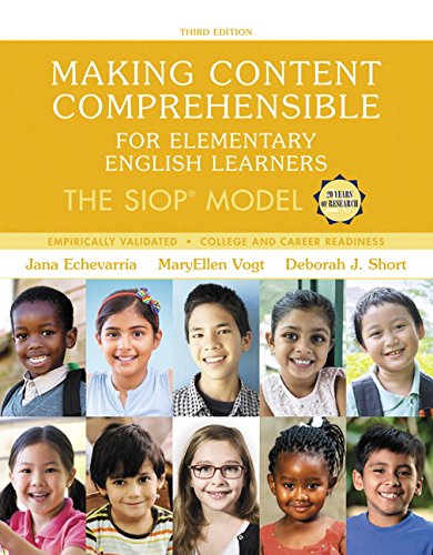 Book Cover Making Content Comprehensible for Elementary English Learners: The SIOP Model, with Enhanced Pearson eText -- Access Card Package (3rd Edition) (SIOP Series)