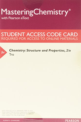 Book Cover Chemistry: Structure and Properties, Books a la Carte Plus Mastering Chemistry with Pearson eText -- Access Card Package (2nd Edition)