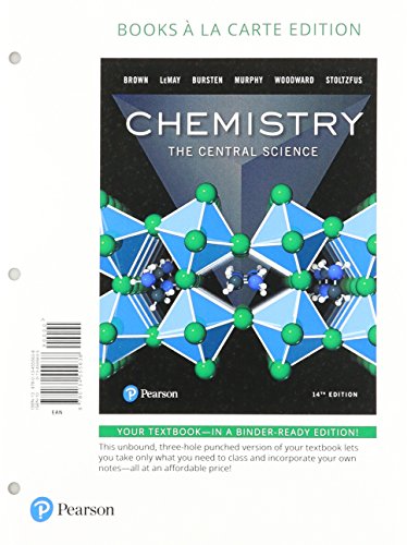 Book Cover Chemistry: The Central Science, Books a la Carte Plus Mastering Chemistry with Pearson eText -- Access Card Package (14th Edition)