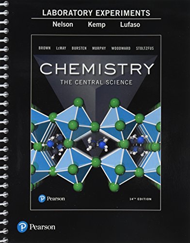 Book Cover Laboratory Experiments for Chemistry: The Central Science