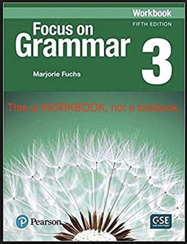 Book Cover Focus on Grammar 3 Workbook