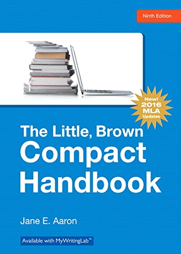 Book Cover Little, Brown, Compact Handbook, The, MLA Update Edition (9th Edition)