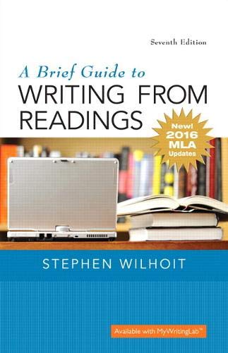 Book Cover Brief Guide to Writing from Readings, A, MLA Update Edition