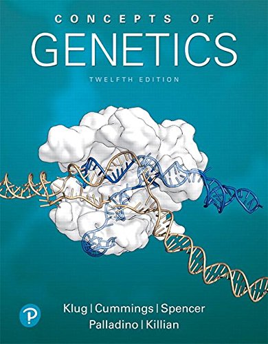 Book Cover Concepts of Genetics (12th Edition)
