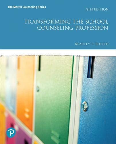 Book Cover Transforming the School Counseling Profession (5th Edition) (Merrill Counseling)