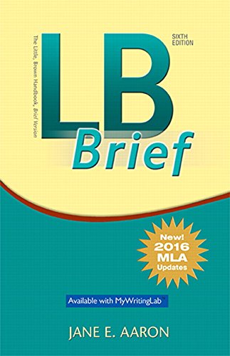 Book Cover LB Brief [Untabbed Version] The Little Brown Handbook, Brief Version, MLA Update (6th Edition)