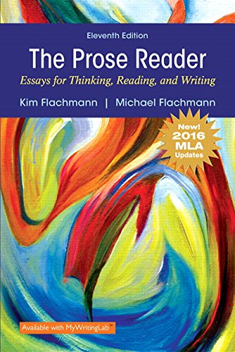 Book Cover Prose Reader Essays for Thinking, Reading and Writing, MLA Update