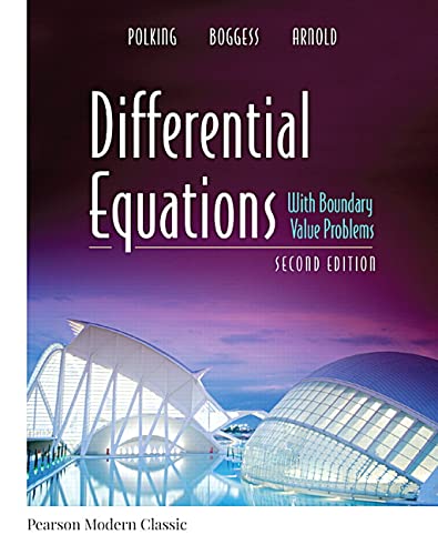 Book Cover Differential Equations with Boundary Value Problems (Classic Version) (Pearson Modern Classics for Advanced Mathematics Series)