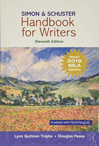 Book Cover Simon & Schuster Handbook for Writers, MLA Update