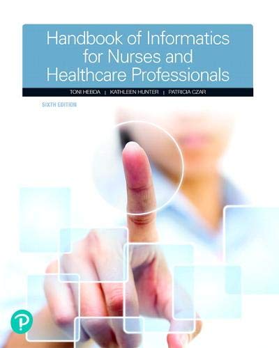 Book Cover Handbook of Informatics for Nurses & Healthcare Professionals