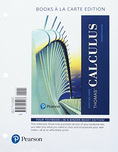 Thomas' Calculus, Books a la Carte Edition, plus MyLab Math with Pearson eText -- Access Card Package (14th Edition)