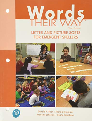 Book Cover Words Their Way Letter and Picture Sorts for Emergent Spellers