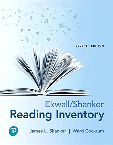 Book Cover Ekwall/Shanker Reading Inventory (7th Edition)