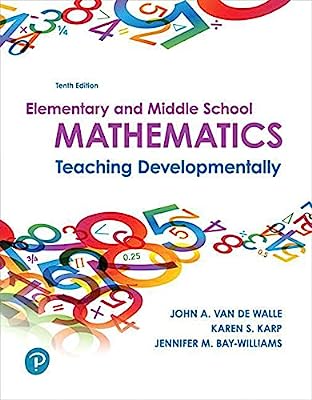 Book Cover Elementary and Middle School Mathematics: Teaching Developmentally