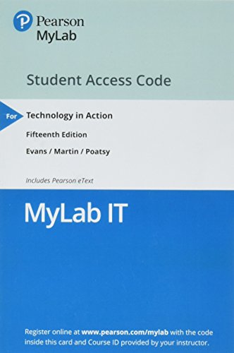 Book Cover MyLab IT with Pearson eText -- Access Card -- for Technology in Action
