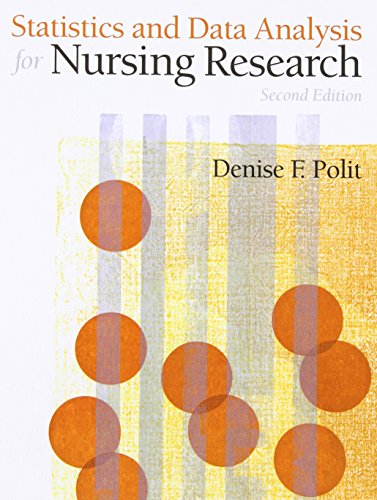 Book Cover Statistics and Data Analysis for Nursing Research (2nd Edition)