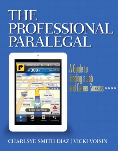 Book Cover The Professional Paralegal: A Guide to Finding a Job and Career Success