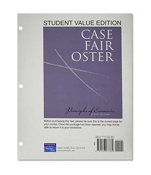 Principles of Economics, Student Value Edition (9th Edition)