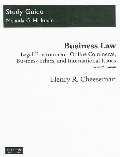 Study Guide for Business Law