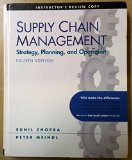Supply Chain Management -Stragety, Planning, and Operation--instructor's Review