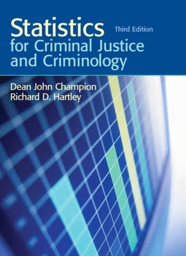 Book Cover Statistics for Criminal Justice and Criminology (3rd Edition)