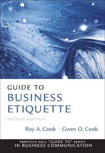 Book Cover Guide to Business Etiquette (Prentice Hall Guide To: Business Communication)