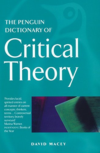 Book Cover The Penguin Dictionary of Critical Theory