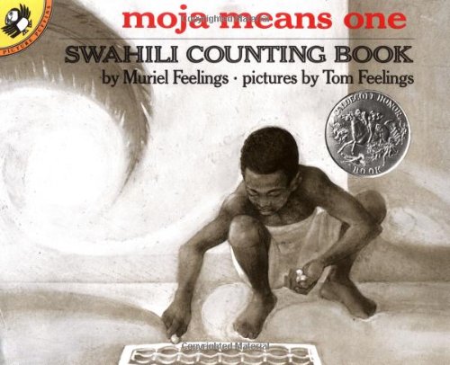 Book Cover Moja Means One: Swahili Counting Book (Picture Puffin Books)