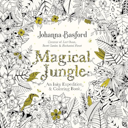 Book Cover Magical Jungle: An Inky Expedition and Coloring Book for Adults (PENGUIN BOOKS)