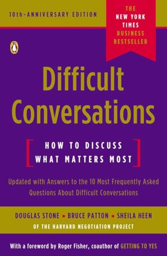 Book Cover Difficult Conversations: How to Discuss What Matters Most