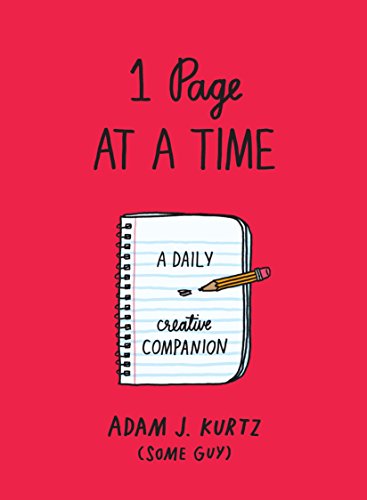 Book Cover 1 Page at a Time (Red): A Daily Creative Companion