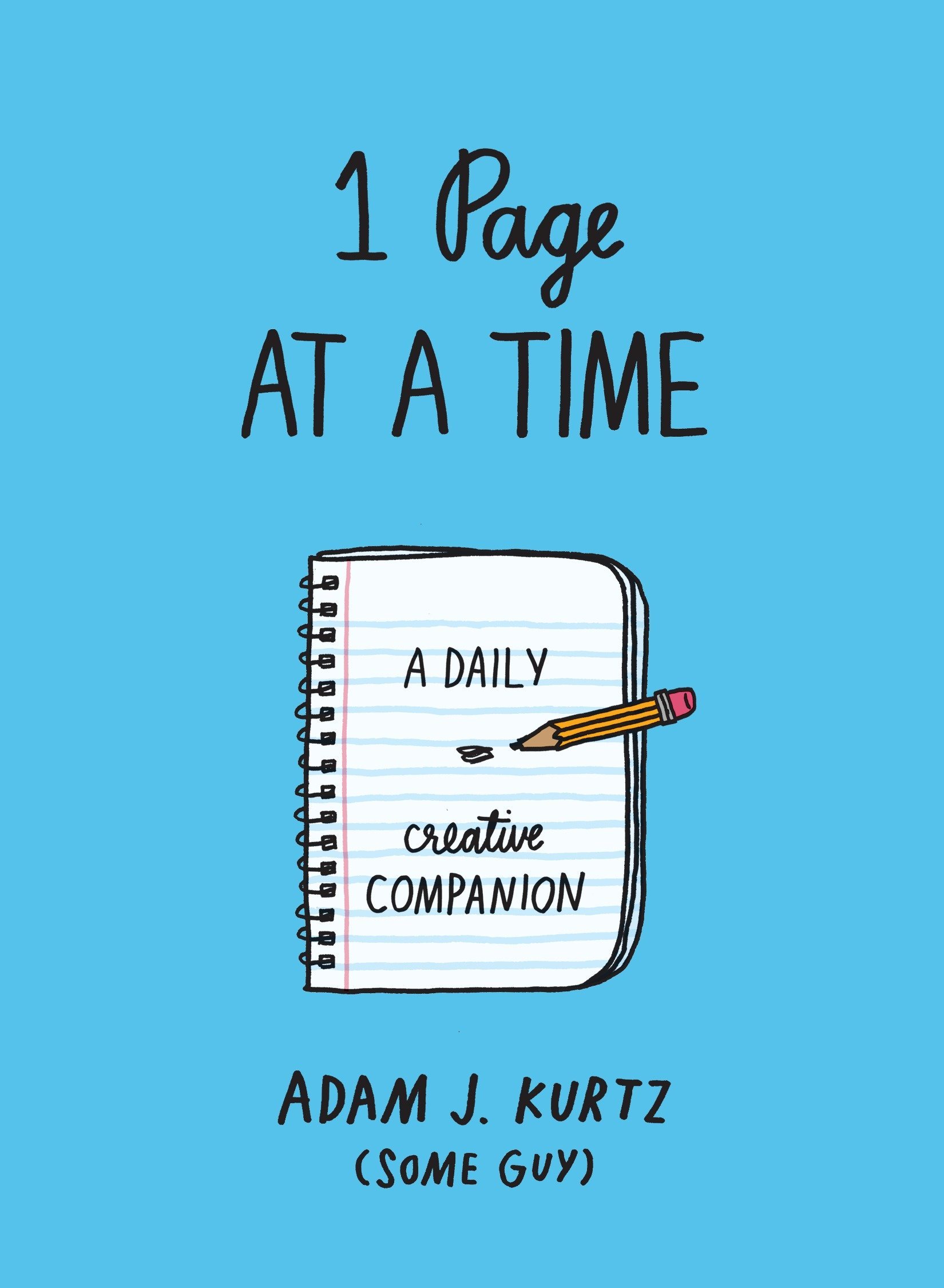 Book Cover 1 Page at a Time (Blue): A Daily Creative Companion