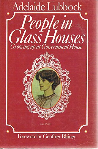 Book Cover People in glass houses: Growing up at Government House