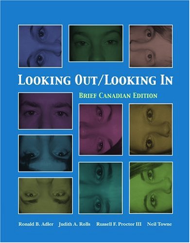 Book Cover Looking Out/ Looking In, Brief Canadian Edition