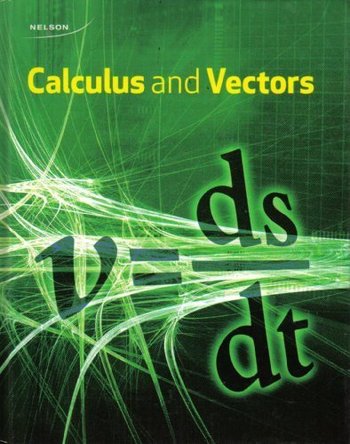 Book Cover Calculus and Vectors 12