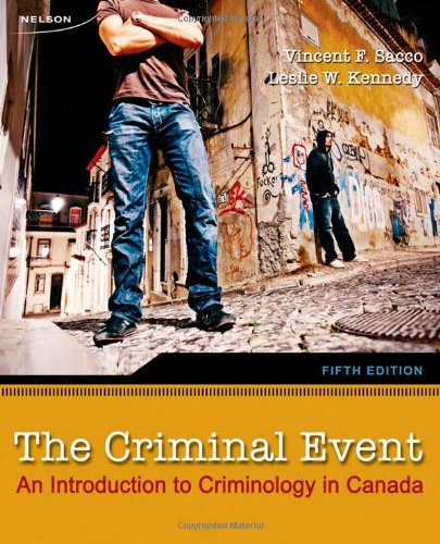 Book Cover Criminal Event An Introduction to Criminology in Canada
