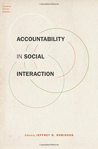 Book Cover Accountability in Social Interaction (Foundations of Human Interaction)