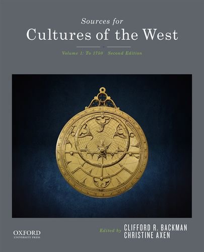 Book Cover Sources for Cultures of the West: Volume 1: To 1750
