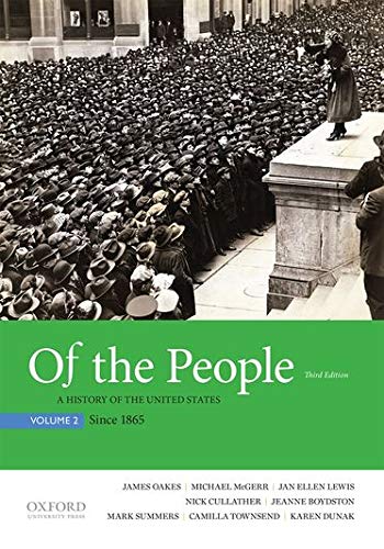 Book Cover Of the People: A History of the United States, Volume 2: Since 1865
