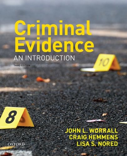 Book Cover Criminal Evidence: An Introduction