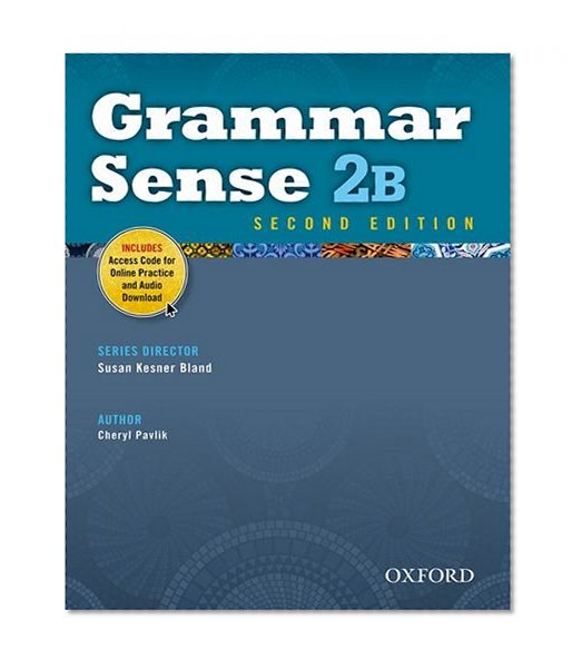 Book Cover Grammar Sense 2B Student Book with Online Practice Access Code Card