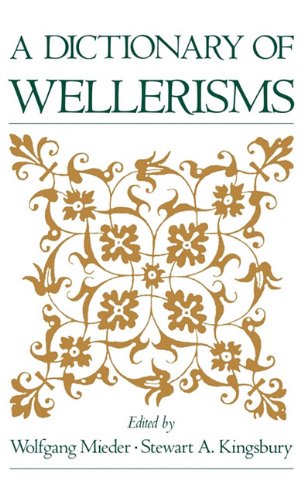 A Dictionary of Wellerisms