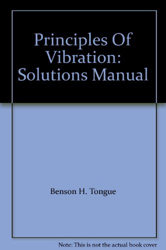 Principles Of Vibration: Solutions Manual