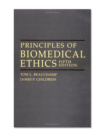 Book Cover Principles of Biomedical Ethics, 5th edition