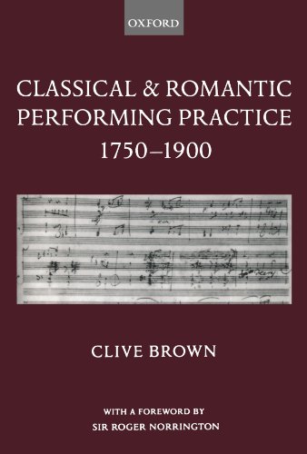 Book Cover Classical and Romantic Performing Practice 1750-1900