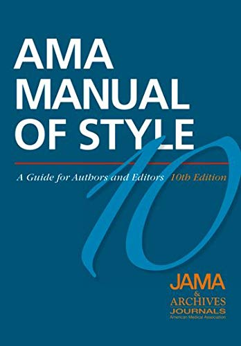 Book Cover AMA Manual of Style: A Guide for Authors and Editors