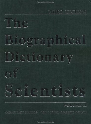 BIOGRAPHICAL DICTIONARY OF SCIENTISTS.|THE