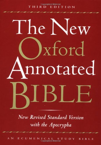 Book Cover The New Oxford Annotated Bible, New Revised Standard Version with the Apocrypha, Third Edition (Hardcover 9700A)