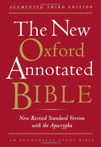 Book Cover The New Oxford Annotated Bible with the Apocrypha, Augmented Third Edition, New Revised Standard Version