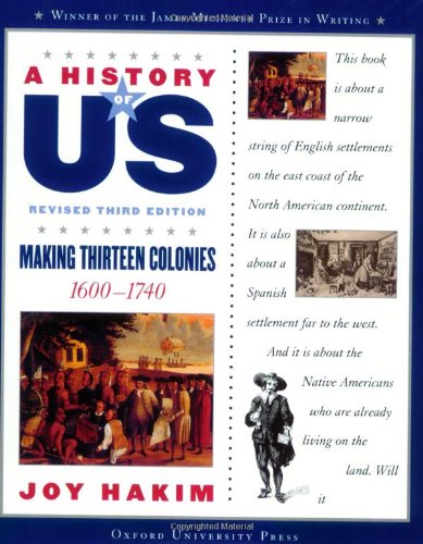 Book Cover A History of US: Making Thirteen Colonies: 1600-1740 A History of US Book Two (A History of US, 2)